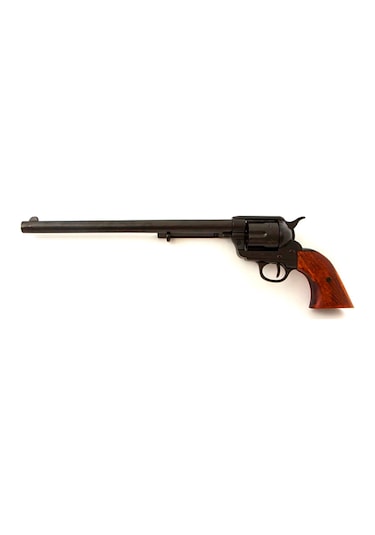 Denix Dekoratif Siyah Cal.45 Peacemaker Revolver 12 İnc 46 Cm , Amerika 1873