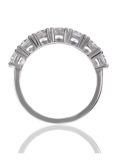 Kadın Yarım Tur Gümüş Yüzük