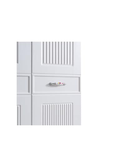 Gardırop, Cunda Mdf Ön Yüzeyli 4 Kapaklı Dolap Çok Renkli