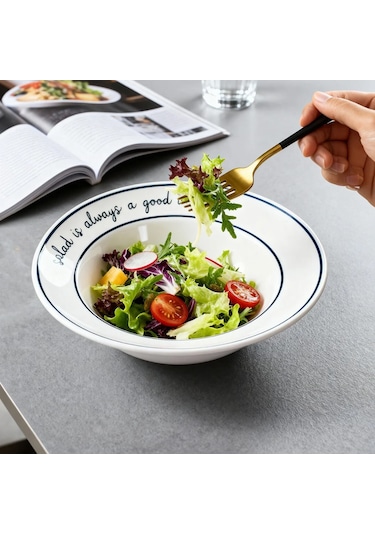 Fecra Pure Salata Tabağı 29 Cm Beyaz