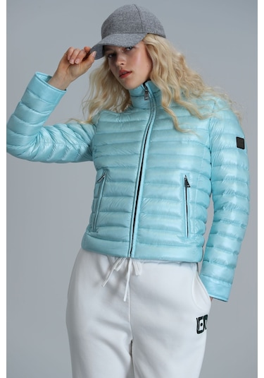 Lufian Mary Kaztüyü Kadin Mont Açik Mavi Açık Mavi 122120022100320 Açık Mavi