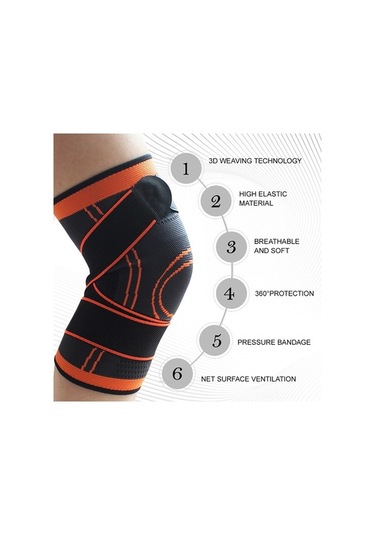 Pazly Esnek Dizlik - Koşu, Bisiklet, Basketbol İçin Eklem Koruma Çok Renkli