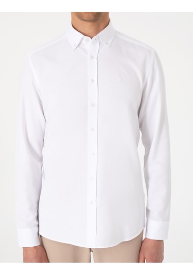 Pierre Cardin Erkek Beyaz Gömlek Desenli 50306996-vr013 Beyaz