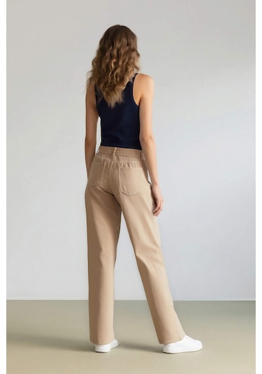 DeFacto Coool Gabardin Palazzo Pantolon Wide Leg Yüksek Bel Geniş Bol Paça E1794AX25SPER222