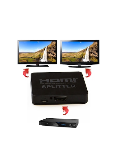Gplus 4Khd102M 2 Port 4K Ultra Hd 1 Giriş 2 Çıkış Mini Splitter