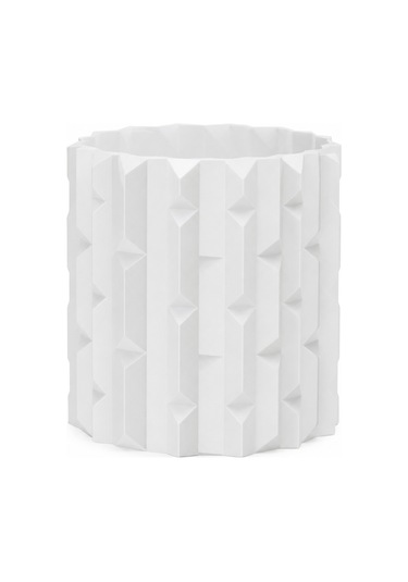 Geometrik Tasarım Dekoratif Saksı 20 Cm Modern Minimal Bitki Saksısı Ev & Ofis Dekoru