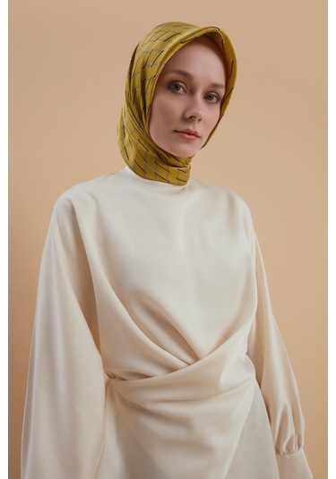 Armine Çapraz Bağlamalı Tencel Bluz 24y3536 Aytaşı Krem