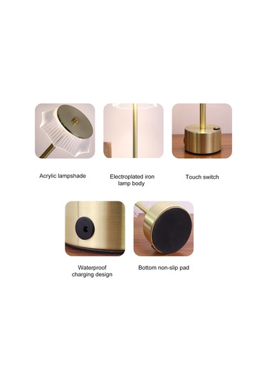 Maiyame Temaslı 3 Seviye Işık Regülasyonlu Led Masa Lambası, Güneş/altın/siyah Renk Seçenekli, Akıllı Akü İle 25 Saat Kullanıma Dayanıklı, Ev Dekor Ve Gündüz/gece Kullanıma Uygun Gümüş