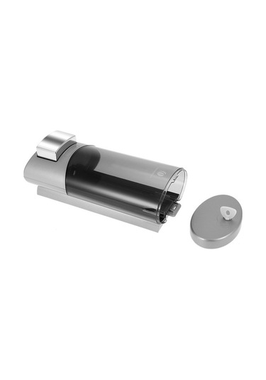 Ulzyvf Duvar Tipi Manuel Sabunluk - 500ml Şampuan & Sıvı Sabun Dispanseri Abs+pc Cam Gümüş Gümüş