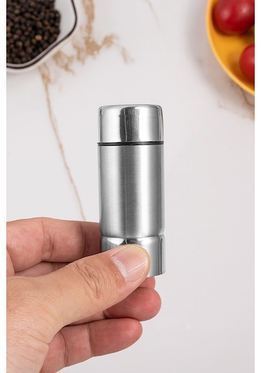 2 Li 304 L Çelik Büyük Boy Karabiberlik Ve Tuzluk Set Takım Cin980-takim Gri