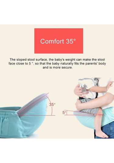 Bel Kemeri Bebek Taşıyıcı Bel Taburesi Yürüteçler Bebek Sling Tutun Bel Kemeri Sırt Çantası Pembe Pembe