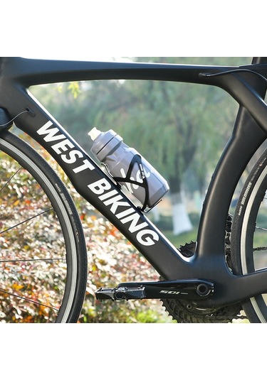 West Bıkıng Bisiklet Alüminyum İçecek Şişesi Tutucu, Renk: Altın Pembe Degrade Çok Renkli