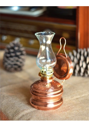 Bakır Gaz Lambası Küçük Boy Bakır Renk