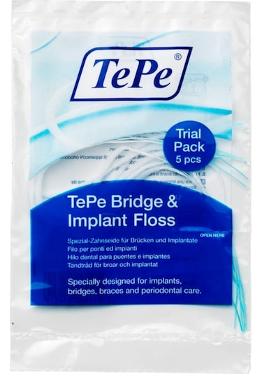 Tepe Bridge & Implant Floss Diş İpi 5'li