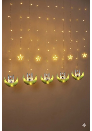 Ramazan Perde Led Işık 3 Metre Renkli