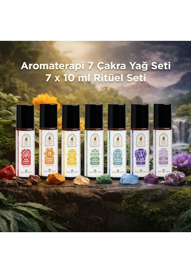 Aromaterapi 7 Çakra Yağ Seti 7 X 10 Ml Ritüel Seti