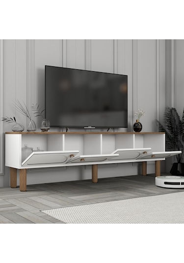 Bohem Tv Ünitesi Ve Orta Sehpa Takımı - Beyaz Beyaz