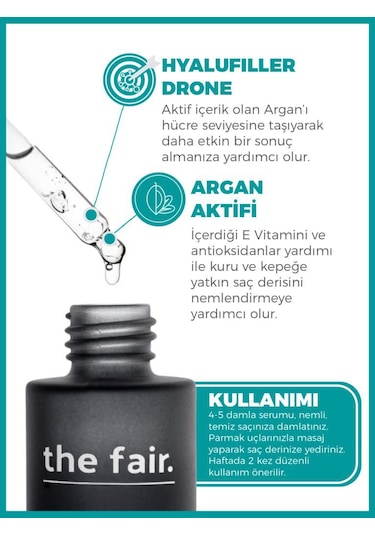 the fair. Drone-targeted Argan Besleyici Vegan Saç Serumu %1 Hyalufiller Drone Argan 50 ML
