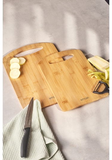 Emsan Bambu Moody 2'li Kesme Tahtası