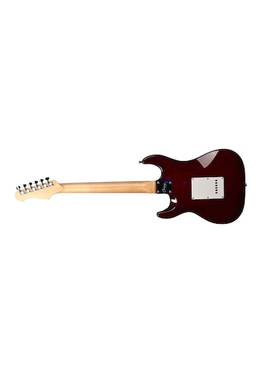 Guson Superstrat Hss Elektro Gitar Quilted Kırmızı