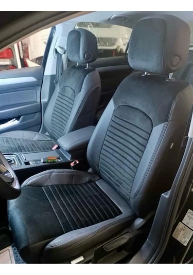Volkswagen Passat B8 Araca Özel Dikim Koltuk Kılıfı Siyah Black