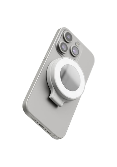 Shiftcam Snappocket Light Led Selfie Ring Işık, 4 Parlaklık Seviyesi, Dahili Batarya, Manyetik Telef Beyaz