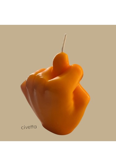 Dogal Dekoratif Vanilya Kokulu Nah Modeli Soyawax Mum