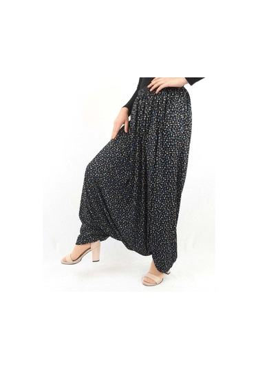 Özözkanlar Çiçekli Yöresel Menekşe Aşağıdan Ağlı Şalvar Renk-2 Çok Renkli