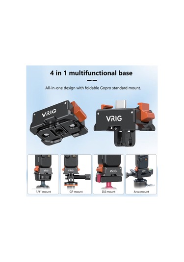 Springsun Vrıg Ac21 Çok İşlevli Dik Şarj Tabanı Hızlı Çıkarma Montaj Adaptörü Alüminyum Alaşımlı 4'ü 1 Arada