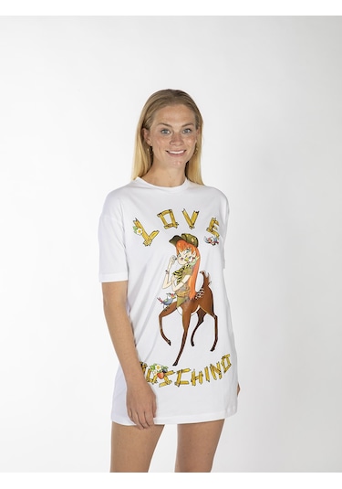 Moschino MOSCHINO Kadın Elbise M75C2368 Beyaz