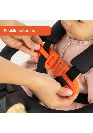 Gezenbebe Bebek Emniyet Kemer Klipsi Orange 001