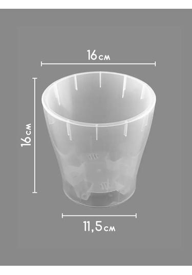 Al'ternativa Orkide Saksısı 2,2 L 3 Adet 163659180