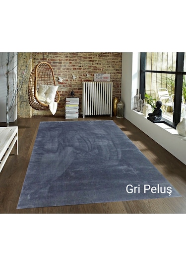 Antrasit Kaymaz Taban Peluş Post Yolluk Koridor Antre Mutfak Yatak Odası Kesme Halı