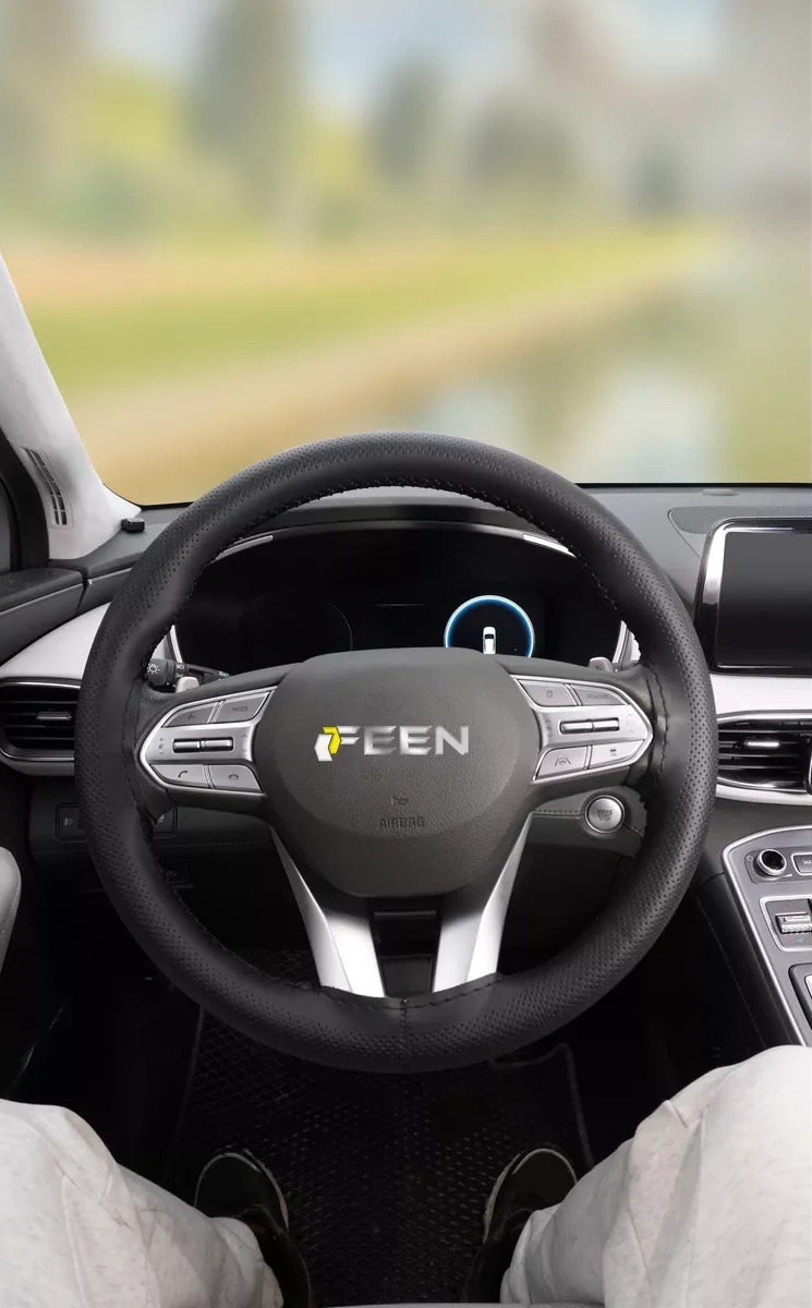 Feen Direksiyon İçin M 37-39 Cm Dikişli Örgü Kılıfı 114255767 Siyah