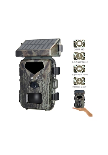 Hallow-20mp/1080p Avcılık Kamera 0.3s Tetik Hızı Gece Görüş Kamuflaj
