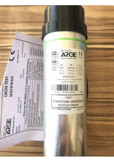 Gruparge 2.5/3.03 Kvar 400v/440v Kondansatör