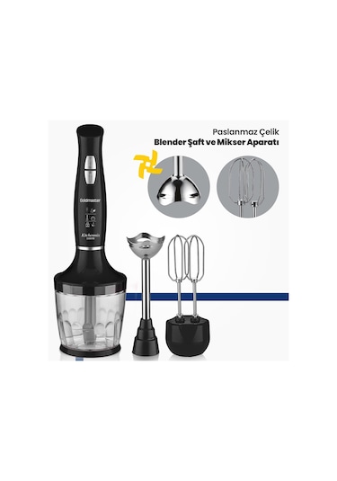 Goldmaster IN-6140S Kitchenmix 1000 W Blender Seti