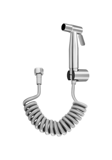 Valkyrie Paslanmaz Çelik Tuvalet Musluk Lavabo Bide Seti Kademeli Jet Püskürtme Spiral Hortum Kolay Montaj