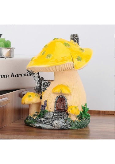 1 Adet Mantar Ev Heykeli Çim Bahçe Sanat Dekorasyonu Avlu Veranda Süsleristyle1092