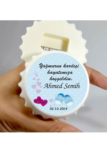 Baskiistiyorumm Hoşgeldin Bebek Açacak Magnet Açacaklı Kapak Şeklinde Magnet (387487163)