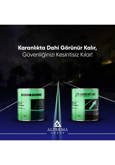 Signashine Fosforlu Yol Çizgi Ve Hobi Boyası