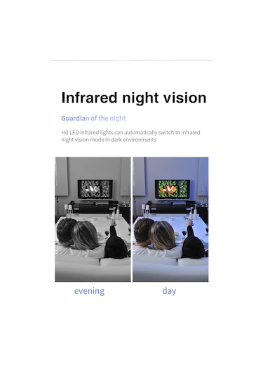 Skycity Ev Güvenliği Kamerası: 1080p Hd, Akıllı Konuşma, Otomatik Gece Görüşü, Wifi Uzak Erişim, Alarm Ve Kayıt Fonksiyonu