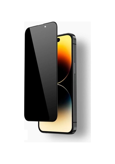 İphone 14 Pro Max Uyumlu 14 Pro Max Privacy Hayalet Temperli Cam Ekran Koruyucu - Anti Static Hd