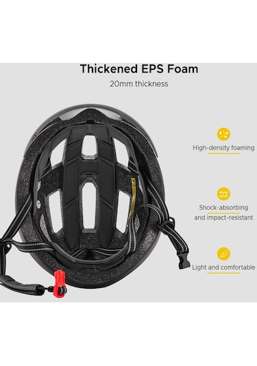 Siyah - Camgöbeği Dağ Bisikleti Kaskı Çıkarılabilir Manyetik Gözlüklü Ve Arka Işıklı Bisiklet Kaskları Mavi - Siyah