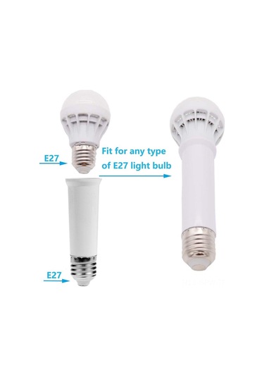 Maiyame E26 Ampul Tutucu Uzatıcı 3'lü Set - Isı Dayanıklı Pbt Malzeme, 60w, 250v, 12cm Uzunluk, Ev Ve Ofis Işık Uyumlu