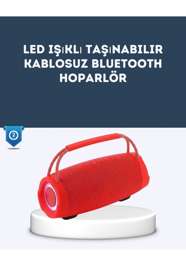 Tf Kart Ve Aux Destekli Ipx6 Suya Dayanıklı Bluetooth Hoparlör