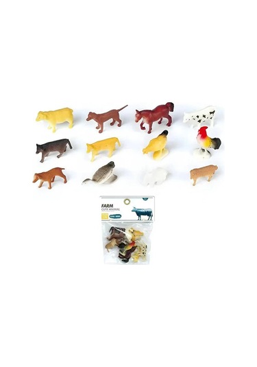Minik Eller İçin Büyük Eğlence 12 Parça Yumuşak Ve Sevimli Çiftlik Hayvan Seti Hayvan