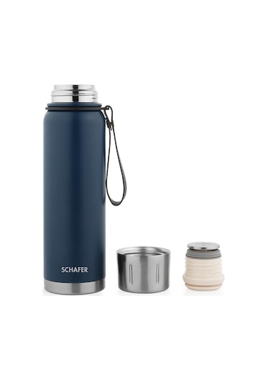 Schafer Çelik Termos 750 Ml Lacivert Renk Lacivert