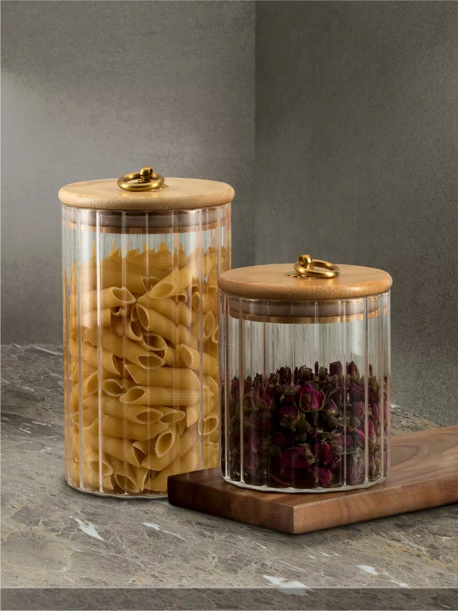 Regent İnox Cam Kavanozler Dökme Ürünler İçin 205482849 Beyaz