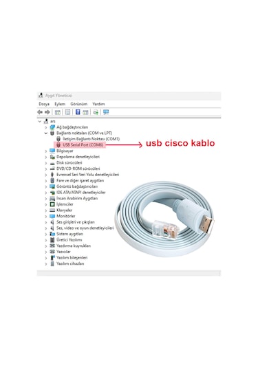 Usb 2.0 Cisco Konsol Kablosu Usb Rj45 Cisco Kablo